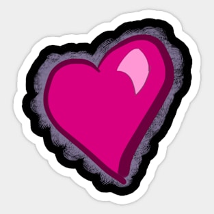 Little Pink Heart Sticker